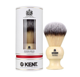 Kent Extra Large Synthetic Ivory White Shaving Brush