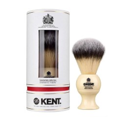 Kent Large Synthetic Ivory White Shaving Brush