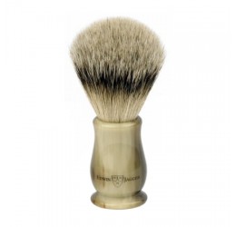 Edwin Jagger Chatsworth Imitation Light Horn Shaving Brush (Super Badger)