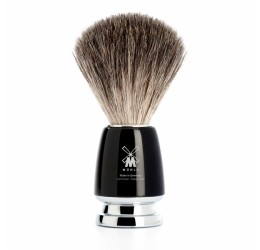 Muhle Rytmo Black & Chrome Shaving Brush (Pure Badger)