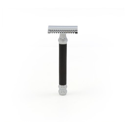 Parker 26C Black DE Safety Razor (Open Comb)