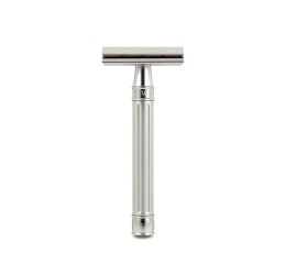 Edwin Jagger 3ONE6 Stainless Steel Silver DE Safety Razor Front