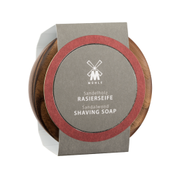 Muhle Sandalwood Shaving Soap in a Wooden Bowl 65g