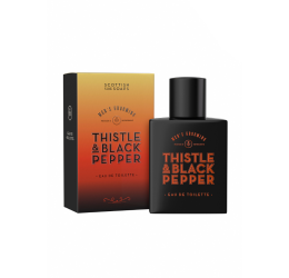 Scottish Fine Soaps Thistle & Black Pepper Eau de Toilette 50ml with packaging
