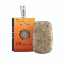 Scottish Fine Soaps Thistle & Black Pepper Body Scrub Bar 150g
