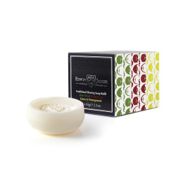 Edwin Jagger Aloe Vera, Limes & Pomegranate, Sandalwood Shaving Soap 65g (Triple Pack)