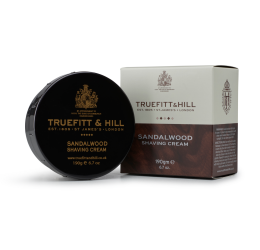 Truefitt & Hill Sandalwood Shaving Cream (190g) with packaging