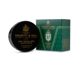 Truefitt & Hill West Indian Limes Shaving Cream (190g) with packaging