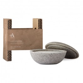 Arran Lochranza Shave Stone and Soap with packaging