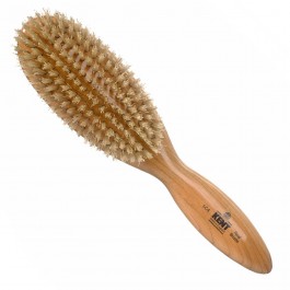 Kent Cherry Wood Hairbrush (White Bristles)