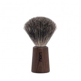 Nom Theo Pure Badger Shaving Brush (Dark Ash)