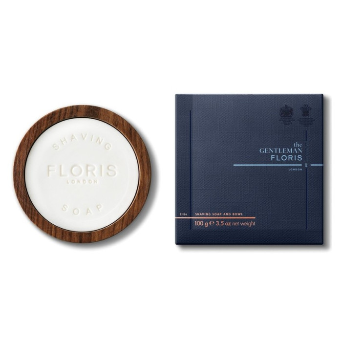 Floris Elite Wooden Shaving Bowl Soap 100g