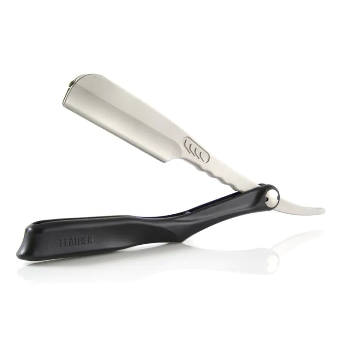 Feather Artist Club SS Shavette Razor (Black)