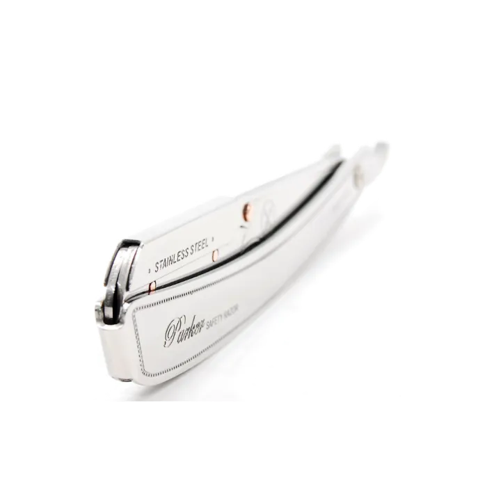 Parker SRX Heavy Duty Stainless Steel Handle Clip Barber Razor