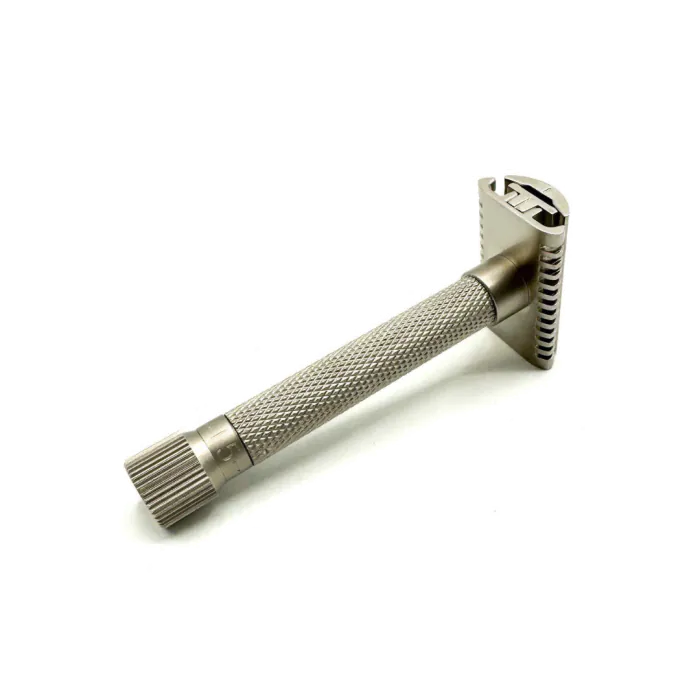 Parker Variant Adjustable Safety Razor Satin Chrome (Open Comb)