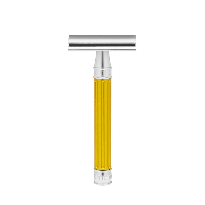 Edwin Jagger 3ONE6 Double Edge Safety Razor Stainless Steel Anodised Yellow