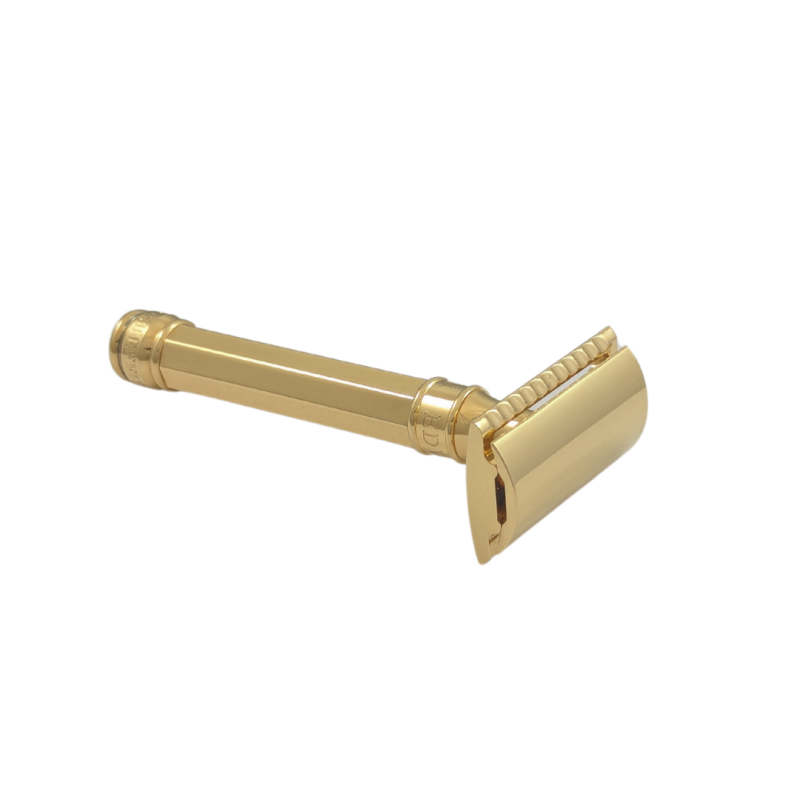 Edwin Jagger DE89 Double Edge Safety Razor Octagonal Gold