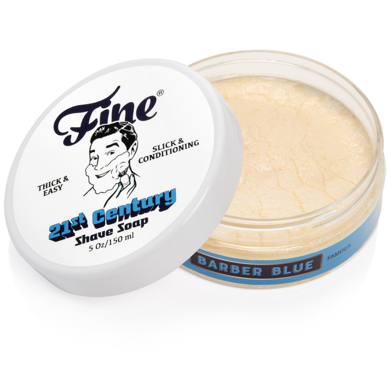 Fine Accoutrements Barber Blue 21st Century Shave Soap 150ml