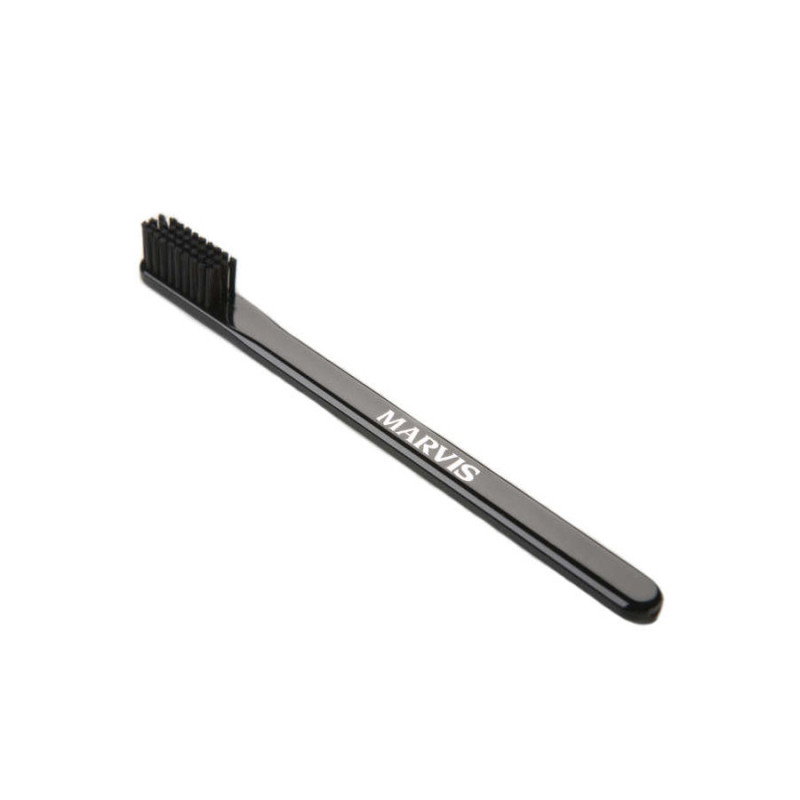 Marvis Black Toothbrush With Black Nylon Bristles And Clear Travel - View #4